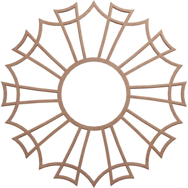 Ekena Millwork Augustus Wood Fretwork Pierced Ceiling Medallion, Wood (Paint Grade), 20"OD x 7"ID x 3/8"T CMWP20X20X0375AUMF - main